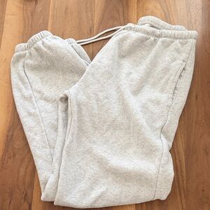 Brandy Melville Light Gray Drawstring Joggers